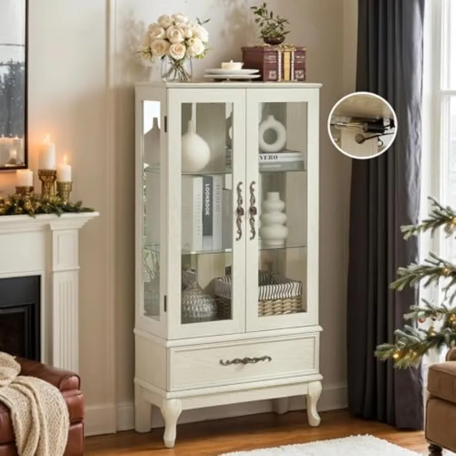 Display Case Acrylic - Witrażna szafka do salonu: antyczna szafka