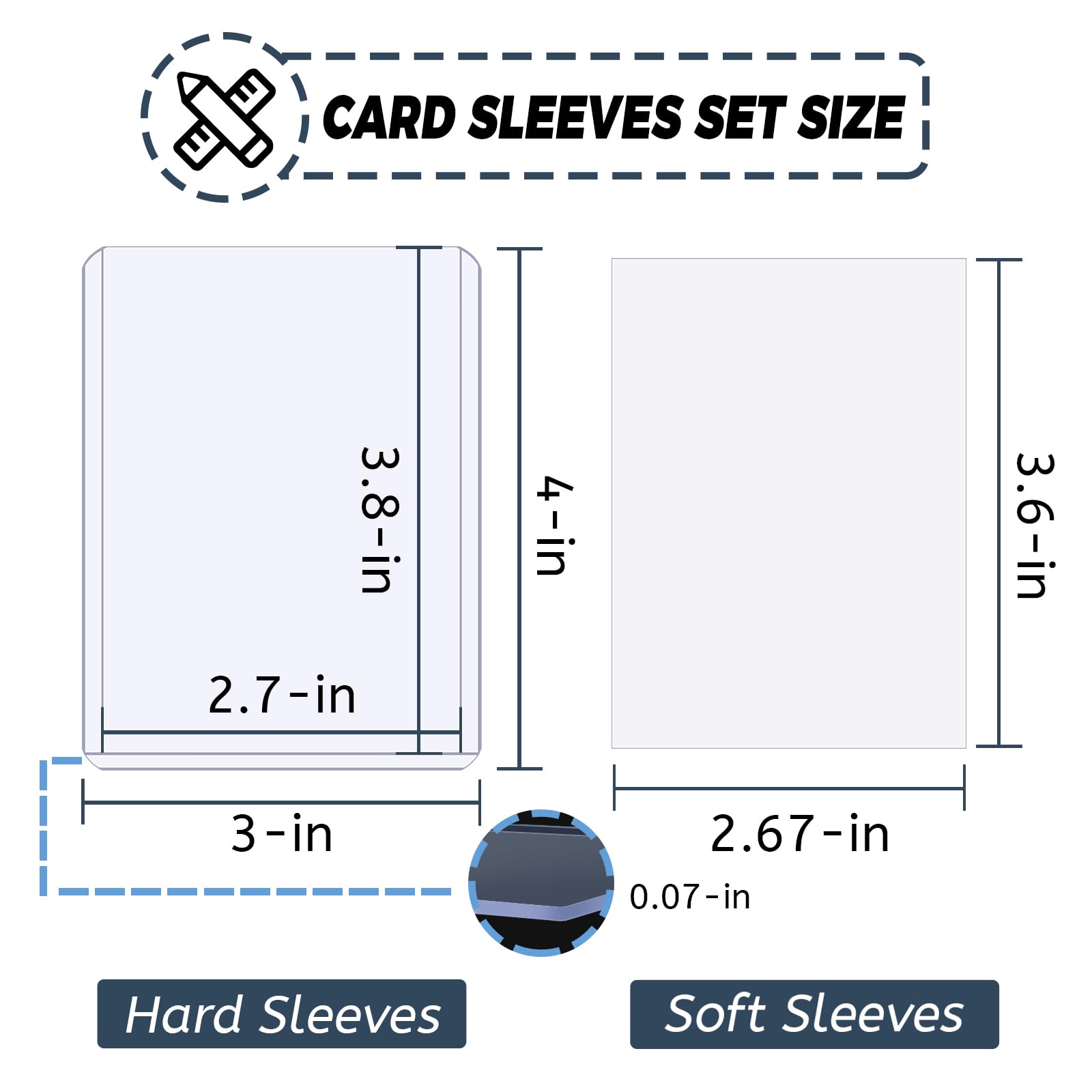 100-600 szt. Twarde i miękkie  – Card Penny Sleeve recenzja i cena